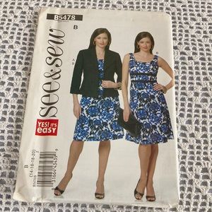 See&Sew Sewing Pattern Size 14-16-18-20 Made in USA Never been cut. Very…